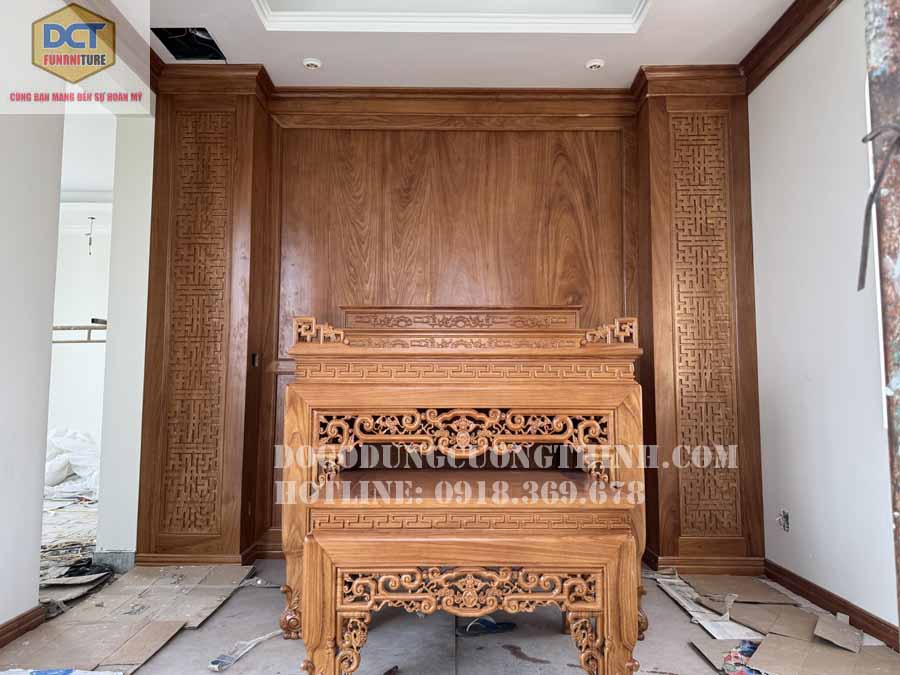 Thi công nội thất phòng thờ